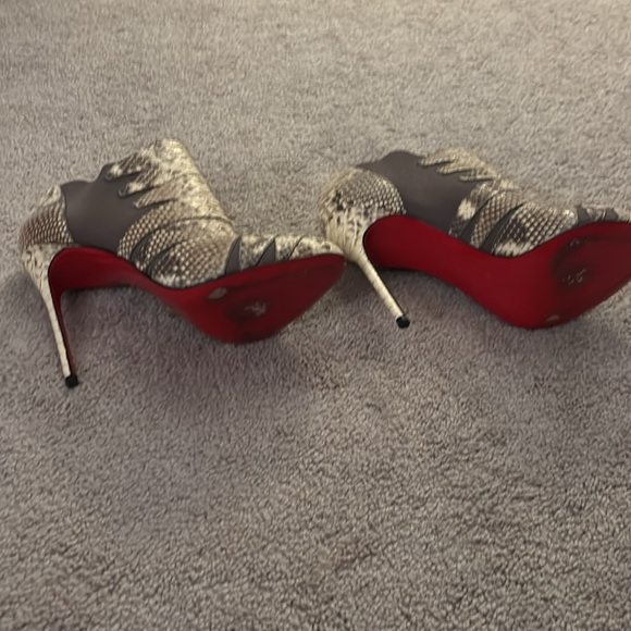 Christian Louboutin python slip on booties - Picture 5 of 5